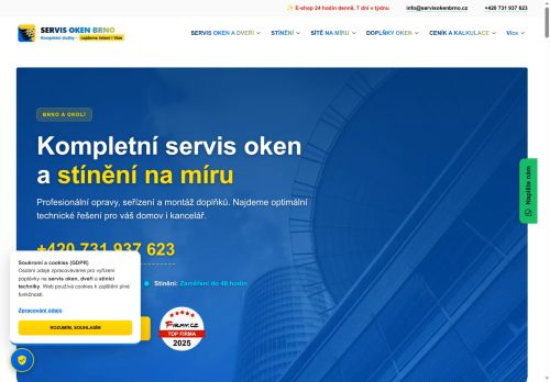 Zobrazit webové stránky SERVIS OKEN BRNO - žaluzie | sítě proti hmyzu