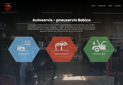 Zobrazit webové stránky Autoservis - pneuservis Babice u Rosic