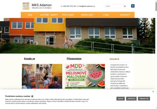 Zobrazit webové stránky Městské kulturní středisko Adamov