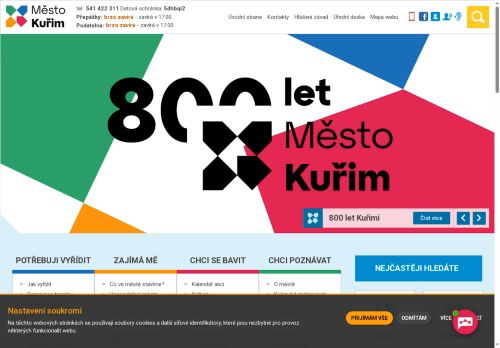 Zobrazit webové stránky Městský úřad Kuřim
