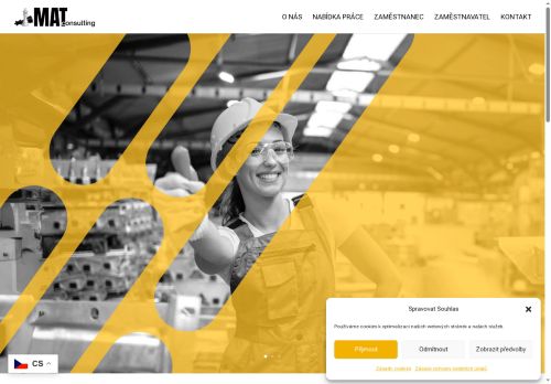 Webové stránky MAT Consulting spol. s r.o., Modletice