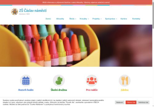 Zobrazit webové stránky Základní škola Čáslav nám. Jana Žižky z Trocnova 182