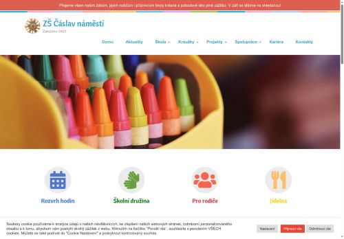 Zobrazit webové stránky Základní škola Čáslav nám. Jana Žižky z Trocnova 182