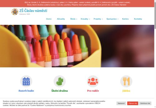 Zobrazit webové stránky Základní škola Čáslav nám. Jana Žižky z Trocnova 182