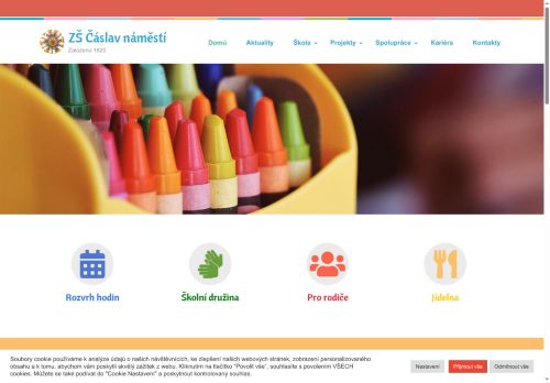 Zobrazit webové stránky Základní škola Čáslav nám. Jana Žižky z Trocnova 182