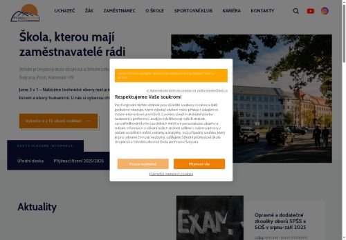 Střední průmyslová škola strojnická a Střední odborná škola profesora Švejcara, Plzeň, Klatovská 109 nabízí práci na pozici Hlavní účetní v obci Plzeň