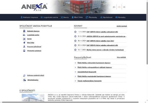 Webové stránky ANEXIA s.r.o., Rakovník