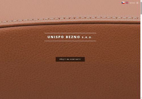 Webové stránky UNISPO Bezno s.r.o., Bezno