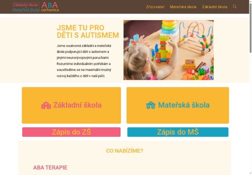 Základní škola a Mateřská škola ABA nabízí práci na pozici Asistent/ka pedagoga v obci Cerhenice