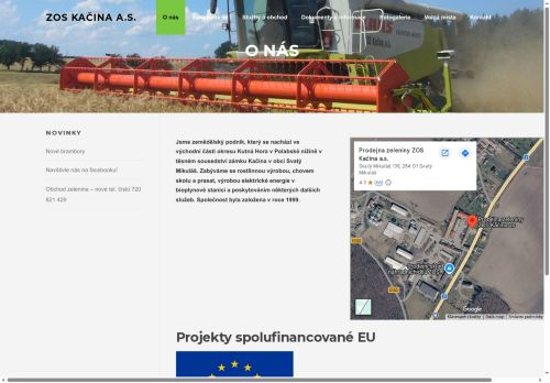 ZOS Kačina, a.s. nabízí práci na pozici Pracovník do zemědělství - ovládání a údržba zemědělského technického vybavení - kombajn (sklízecí mlátička), řezačka v obci Svatý Mikuláš