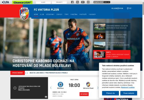 Zobrazit webové stránky FC Viktoria Plzeň a.s.