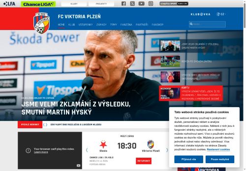 Zobrazit webové stránky FC Viktoria Plzeň a.s.