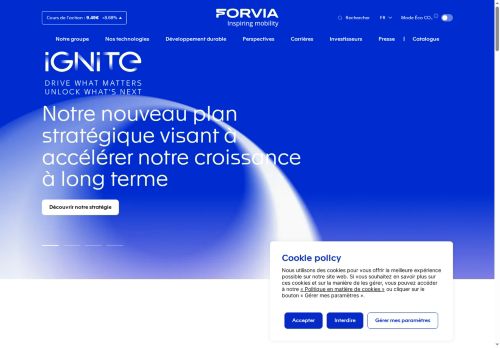 Faurecia Plzeň, s.r.o. nabízí práci na pozici Operátor výroby v obci Úherce