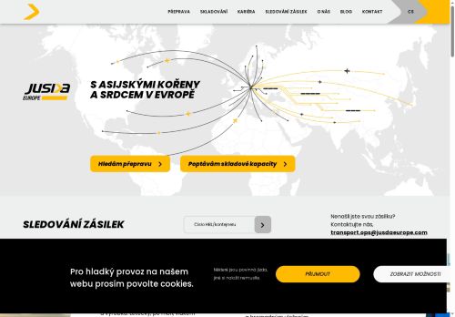 Webové stránky JUSDA Europe s.r.o., Kutná Hora