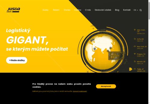 Webové stránky Jusda Europe s.r.o., Kutná Hora