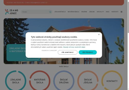 Základní škola a Mateřská škola Jeneč, příspěvková organizace nabízí práci na pozici uklízeč/ka (m/ž) v obci Jeneč