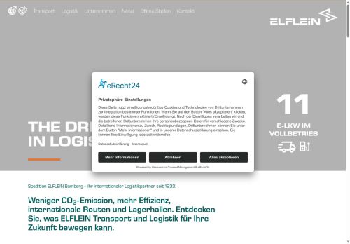 Elflein Transport s.r.o. nabízí práci na pozici Řidič/ka C+E v obci Rakovník