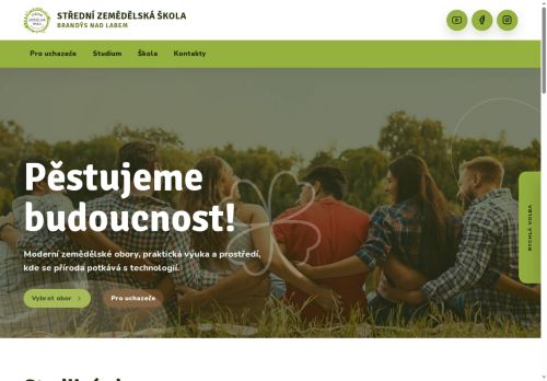 Zobrazit webové stránky Střední zemědělská škola Brandýs nad Labem