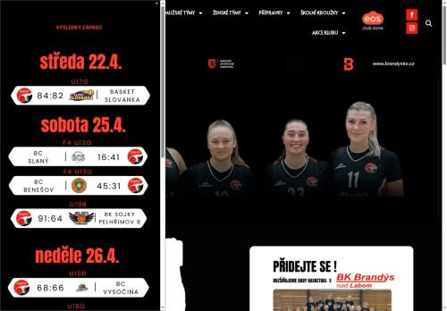 Zobrazit webové stránky Basketbalový klub Brandýs nad Labem