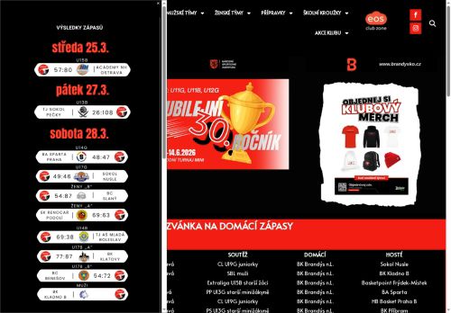 Zobrazit webové stránky Basketbalový klub Brandýs nad Labem