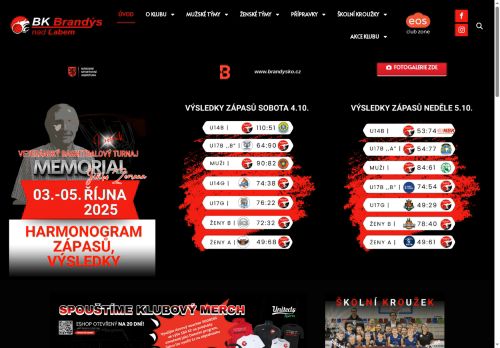 Zobrazit webové stránky Basketbalový klub Brandýs nad Labem