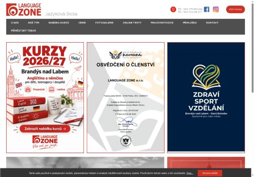 Zobrazit webové stránky Language Zone, s. r. o.