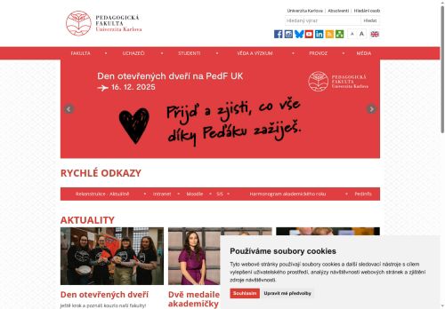 Zobrazit webové stránky Pedagogická fakulta UK, pobočka Brandýs nad Labem