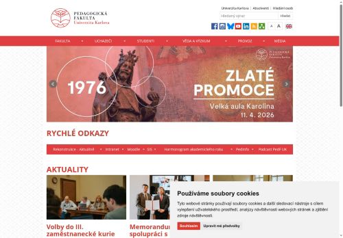 Zobrazit webové stránky Pedagogická fakulta UK, pobočka Brandýs nad Labem