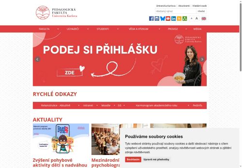 Zobrazit webové stránky Pedagogická fakulta UK, pobočka Brandýs nad Labem