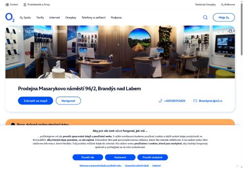 Zobrazit webové stránky O2 Brandýs nad Labem