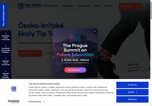 Zobrazit webové stránky Základní škola a mateřská škola Tip Toes s.r.o.