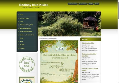 Zobrazit webové stránky Rodinný klub Klíček, z. s.