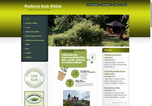 Zobrazit webové stránky Rodinný klub Klíček, z. s.