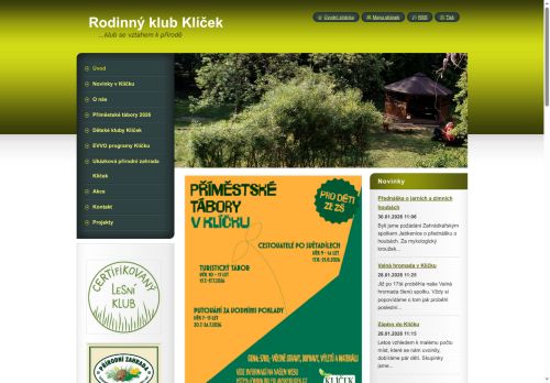 Zobrazit webové stránky Rodinný klub Klíček, z. s.