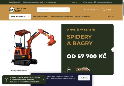 Traktory Kolín s.r.o. nabízí práci na pozici Obchodní zástupce (m/ž) v obci Kolín