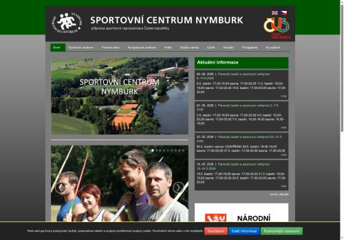 Zobrazit webové stránky Sportovní centrum Nymburk