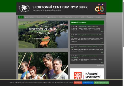 Zobrazit webové stránky Sportovní centrum Nymburk