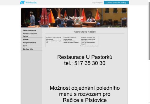 Zobrazit webové stránky Hotel U Pastorků ve Slavkově u Brna