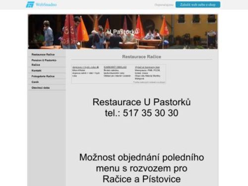Hotel Rakovec u Pastorků v Račicích