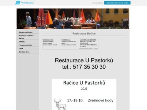 Hotel Rakovec u Pastorků v Račicích