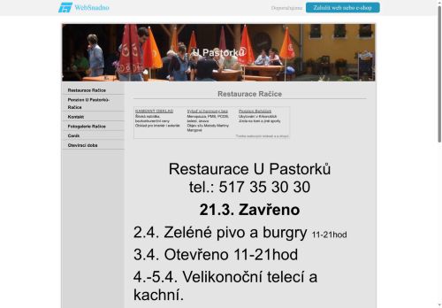 Zobrazit webové stránky Hotel Rakovec u Pastorků v Račicích