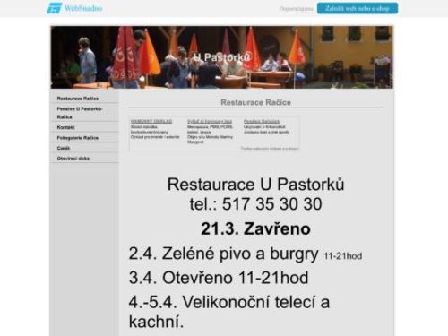 Hotel Rakovec u Pastorků v Račicích