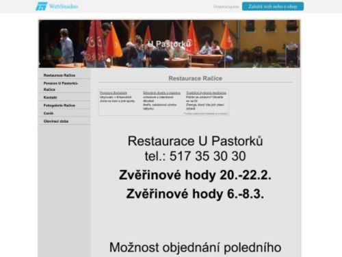 Hotel Rakovec u Pastorků v Račicích