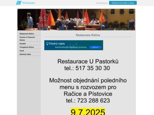 Hotel Rakovec u Pastorků v Račicích