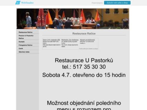 Hotel Rakovec u Pastorků v Račicích