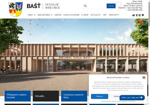 Zobrazit webové stránky Obecní úřad Bašť