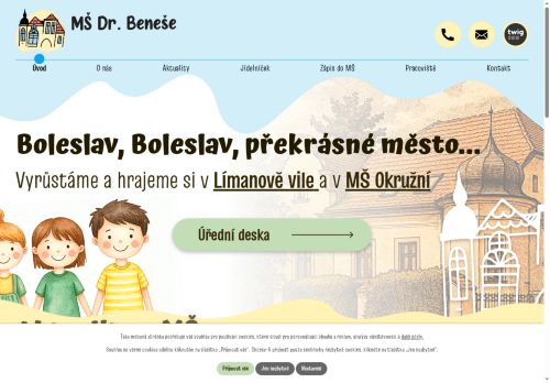Zobrazit webové stránky Mateřská škola Limanova vila a Okružní