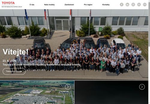 Toyota Motor Manufacturing Czech Republic, s.r.o. nabízí práci na pozici Operátor (m/ž) v obci Ovčáry