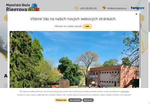 Zobrazit webové stránky Mateřská škola Riegrova
