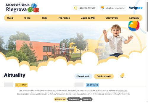 Zobrazit webové stránky Mateřská škola Riegrova